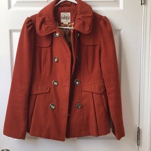 Burnt Orange Peacoat